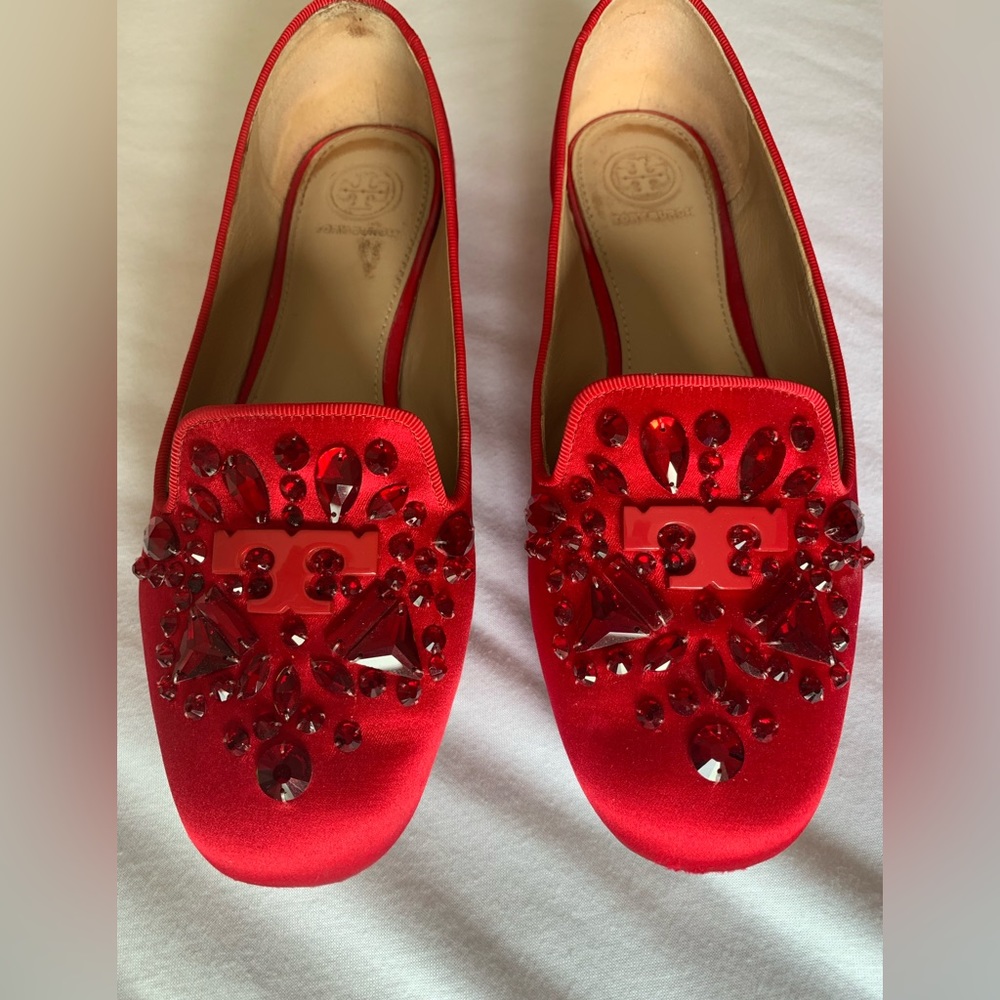 Tory Burch Delphine Logo Satin Loafer